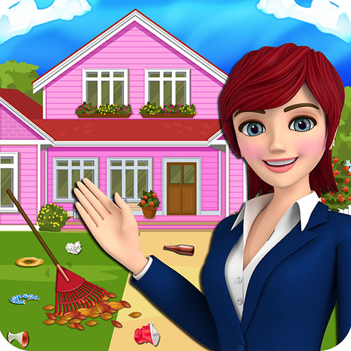 Girl House Cleaning Home Clean icon