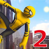 Spider Stickman Rope Hero 2 - Gangstar Crime City icon