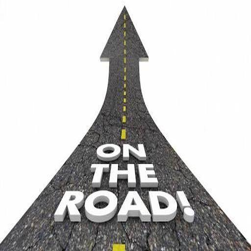 On the road ! Travel icon