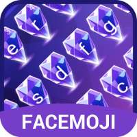 Purple Glitter Diamond Keyboard Theme For Girls on 9Apps