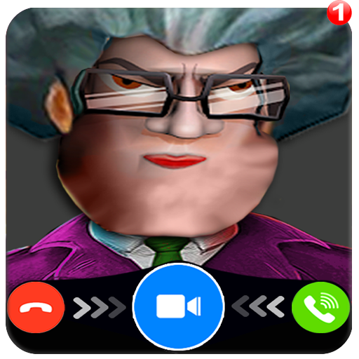 video call from scary teacher, and chat prank иконка