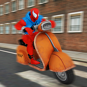 Moto Bike Spider Pizza icon