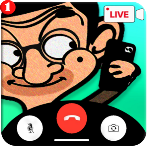mr funny video call and chat simulation and game icon