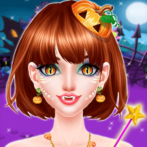 Halloween Makeup Dress-up Fashion Salon Girl Games icon