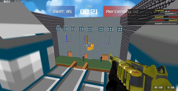 Combat Pixel Arena 3D Multiplayer screenshot 1