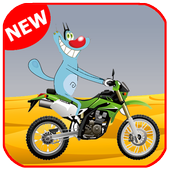 super oggy motobike icon