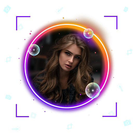 Profile Picture Border frame Creator: Lens icon