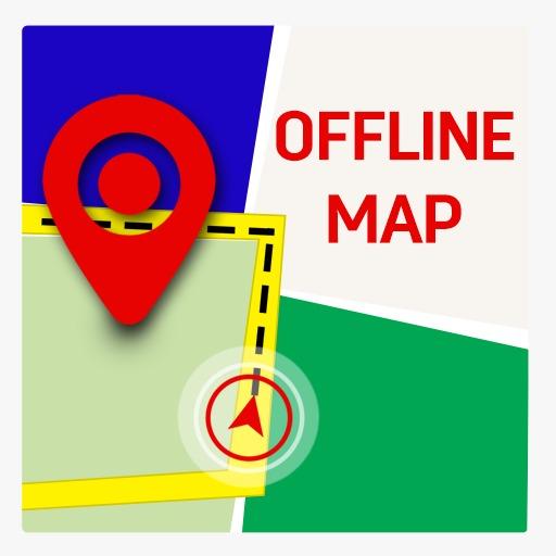 GPS Offline Driving Direction &amp; Navigation Map icon