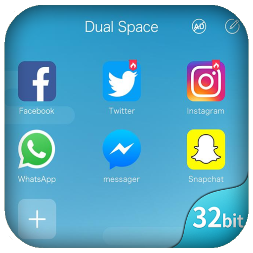Dual Space &amp; Clone App 32Bit Support‏ иконка