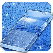 Blue water drops icon