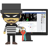 hacker f‍a‍ce‍boo‍k prank icon