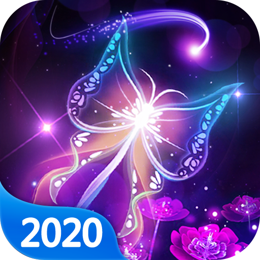Fluorescent Butterfly Live Wallpaper icon