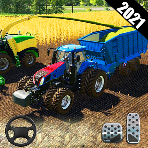 New Offroad Tractors Trolley Farming 2021:Sim Game icon