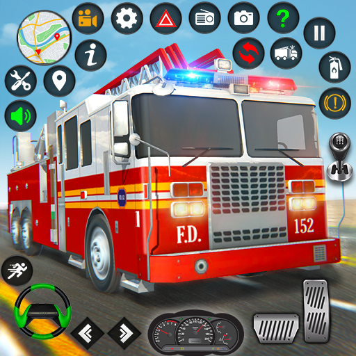 Firefighter Fire Truck Game 3D icon