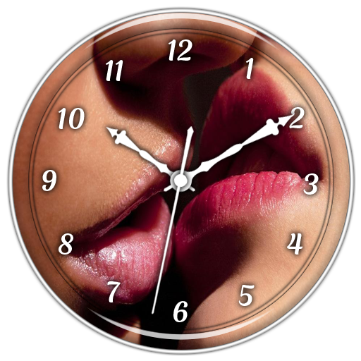 Hot Kiss  Clock Live Wallpaper icon