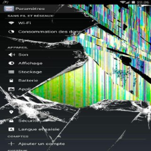 Wallpaper Layar Eror Retak Real 4K icon