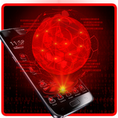 3D Neon Neat Tech Launcher icon