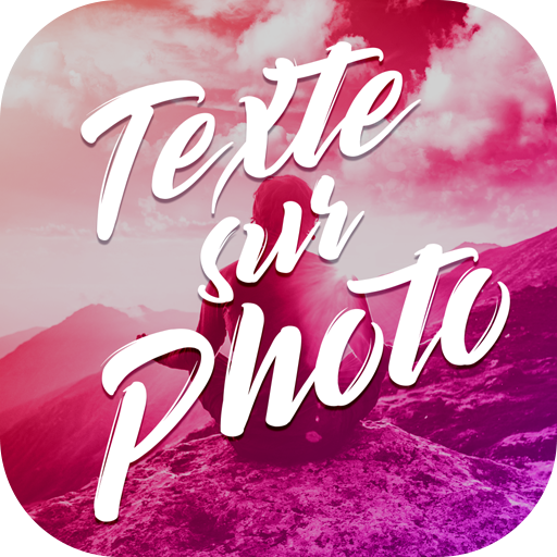 Texte sur photo icon