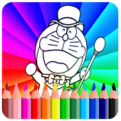 Coloring Funny Dorae Cate icon