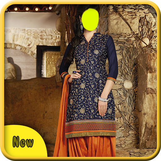 Girls Salwar Kameez Suit Photo Editor: Saree Suit icon