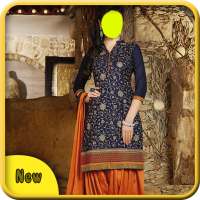 Girls Salwar Kameez Suit Photo Editor: Saree Suit on 9Apps