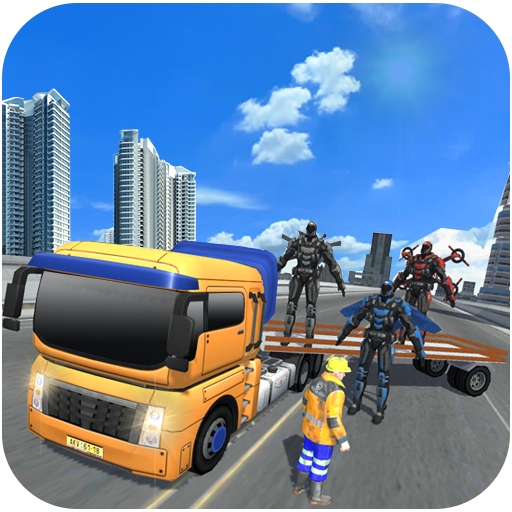 Fighting Car Robot Transporter Truck icon