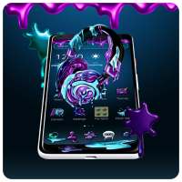 Purple Graffiti Headphone Theme