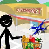 Stickman Supermarket icon