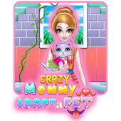Crazy mommy adopt a pet - girls games icon