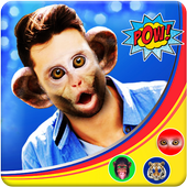 Face Swap with Monkey Face أيقونة