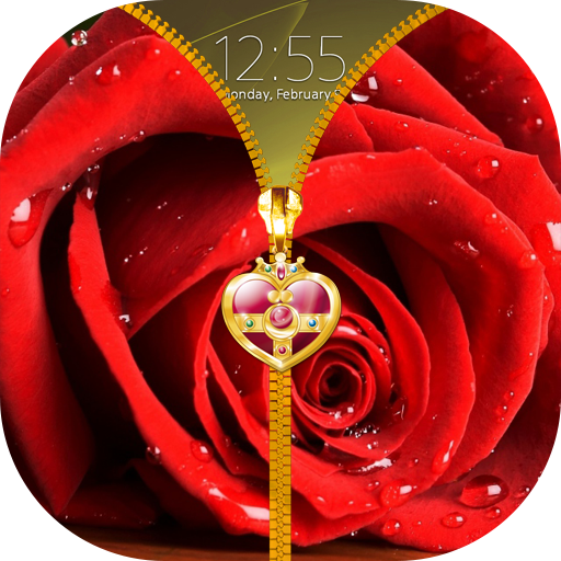 ikon Rose Zipper Lock Screen