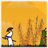 Straw Hat Samurari أيقونة