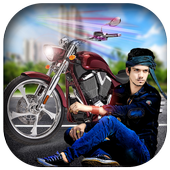Racing Bullet Bike Photo Frame icon