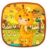 Cute Giraffe Keyboard Theme on 9Apps