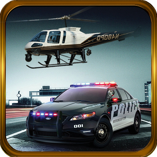 Police Helicopter-Criminal car icon