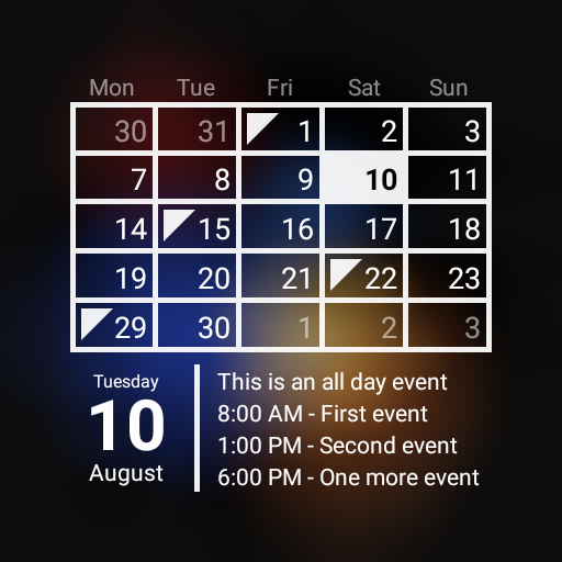 Calendar Widget Month   Agenda icon