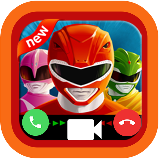 call from video power's rangers, and 📱chat prank icon