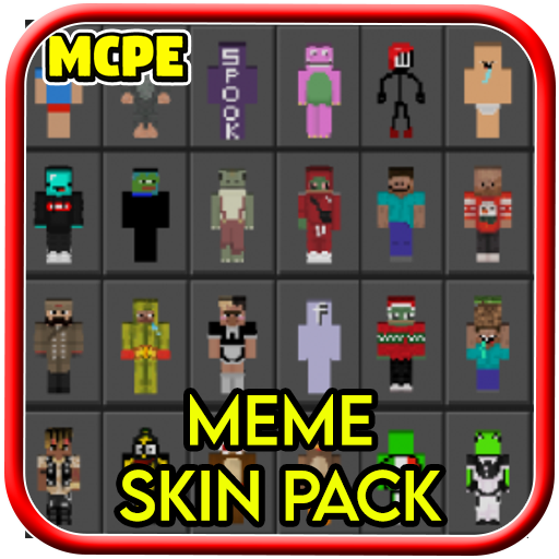 Meme Skins Pack Mod for Minecraft PE icon
