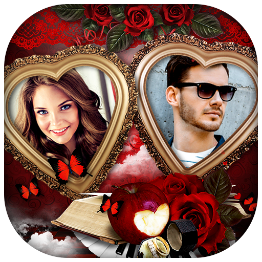 Couple Love Dual Photo Frames icon