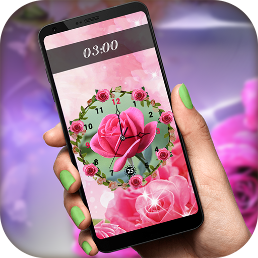 Rose Clock Live Wallpaper icon