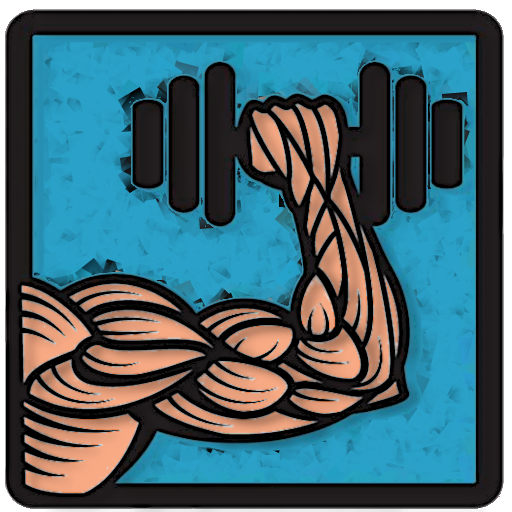 Weight training exercises icon