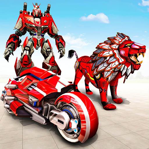 Real Lion Transform Robot Hero: Robot Games icon
