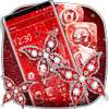 Red Diamond Butterfly Theme on 9Apps