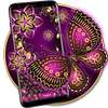 Purple Gold Butterfly Keyboard on 9Apps