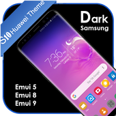 Galaxy S10 Dark theme for Huawei أيقونة