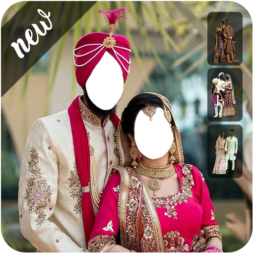Couple traditional dresses: Suits effects app 2020 icon