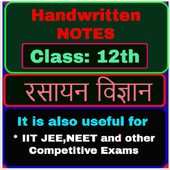12th Class Chemistry Handwritten Notes in Hindi icon