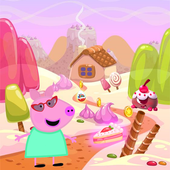Super pepe pig adventure - Amazing candy jungle icon