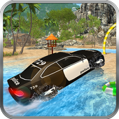 Real Police Car Chase - Water Surfer Simulator 18 icon