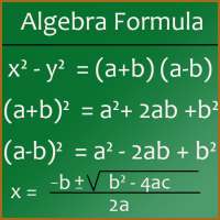 Maths Algebra Formula